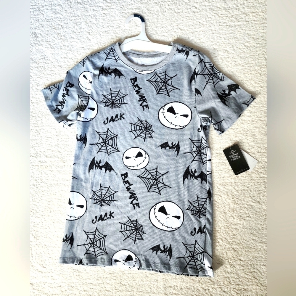 New Boy's The Nightmare Before Christmas Jack Skellington Graphic T-Shirt size L